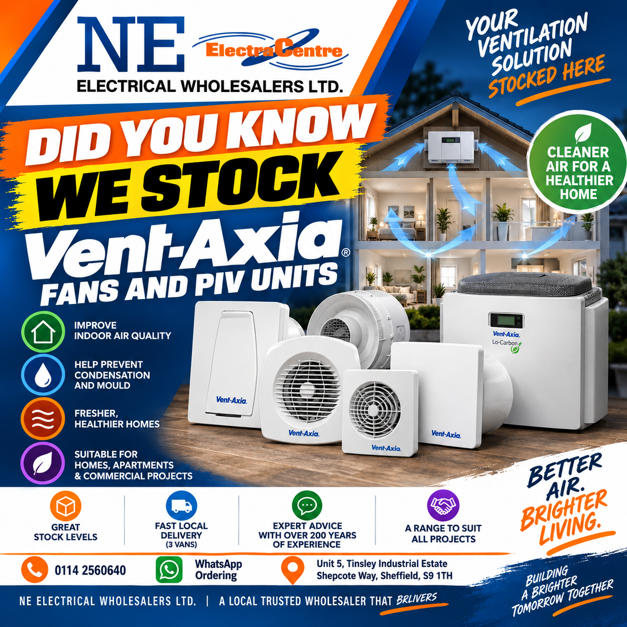 VENT AXIA Positive Input Ventilation (PIV)