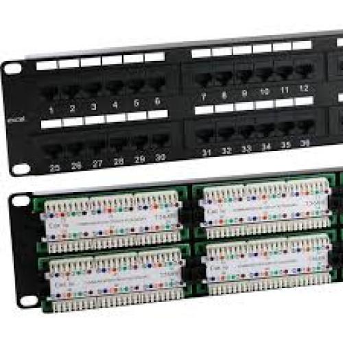 EXCEL 100-728 48 PORT PATCH PANEL CAT5E