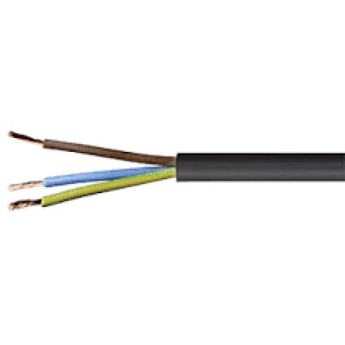 CABLE 3183Y 1.5MM 3CORE PVC FLEX BLACK 100MTR DRUM