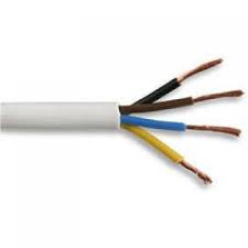 CABLE 3184Y 1.5MM 4CORE PVC FLEX WHITE 100MTR DRUM