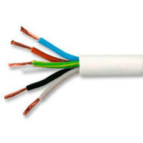 CABLE 3185Y 0.75mm PVC FLEX WHITE 100M