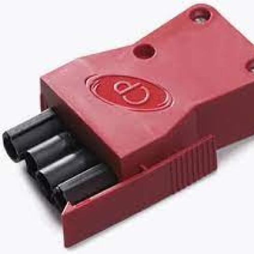CPE VITESSE VITM4-LPR 4POLE MALE CONNECTOR PLUG RED
