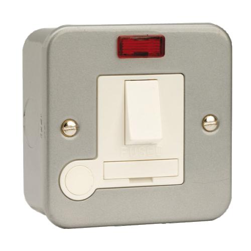 CLICK METALCLAD CL052 13A SWITCH SPUR W/NEON & FO