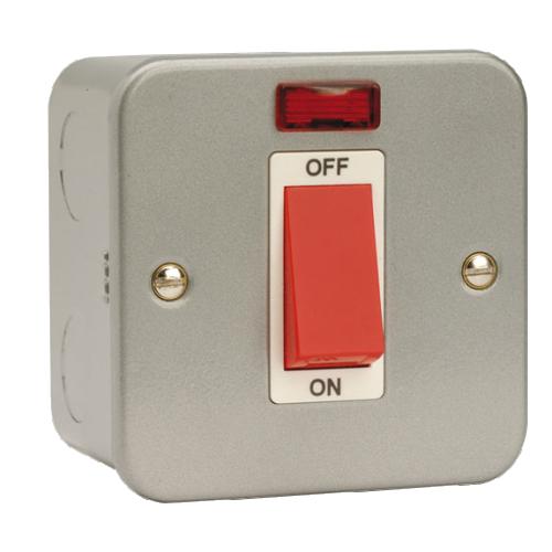 CLICK METALCLAD CL201 1G 45A DP SWITCH W/NEON