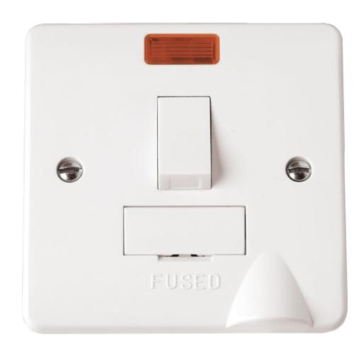 CLICK MODE CMA052 13A SWITCH FUSED SPUR W/NEON & OPT FLEX O