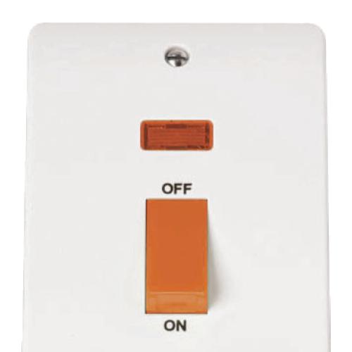 CLICK MODE CMA203 2G VERTICAL 45A DP SWITCH W/NEON