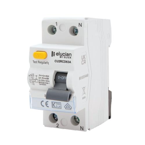 CLICK ELUCIAN CU2RCD80A 80A 30MA 2P RCD