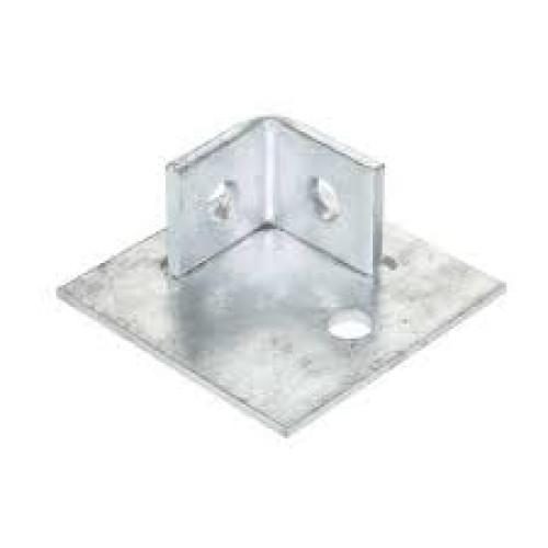 STRUT SINGLE BASE PLATE 2 HOLE WRAP AROUND FIXING FB106