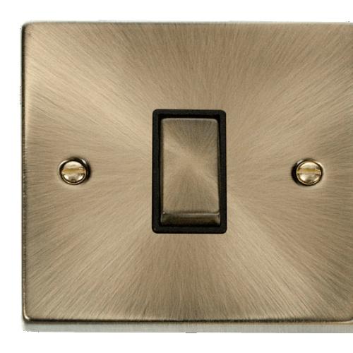 CLICK DECO VPAB411BK 1G 2W SWITCH ANTIQUE BRASS