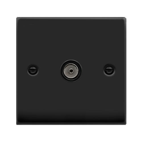 CLICK DECO VPMB065BK 1G COAX SOCKET MATT BLACK