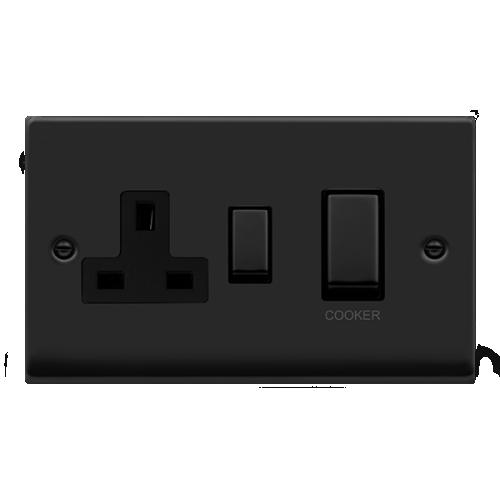 CLICK DECO VPMB504BK 45A DP COOKER UNIT MATT BLACK