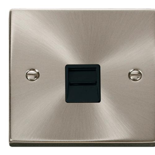 CLICK DECO VPSC120BK BT MASTER SOCKET SATIN CHROME