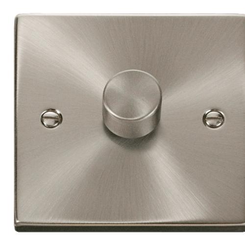CLICK DECO VPSC161 1X100W LED DIMMER SATIN CHROME