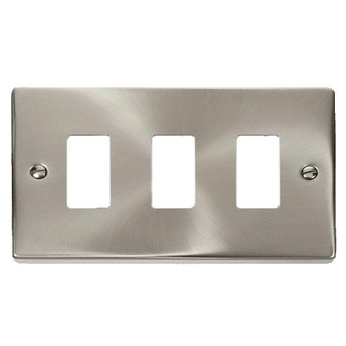CLICK DECO VPSC20403 GRID PRO 3G FRONTPLATE SATIN CHROME