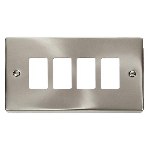 CLICK DECO VPSC20404 GRID PRO 4G FRONTPLATE SATIN CHROME