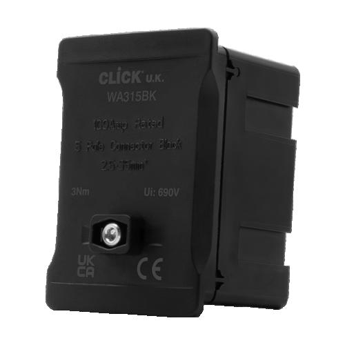 CLICK WA315 BLACK 100A SP INSULATED CONNECTION BOX