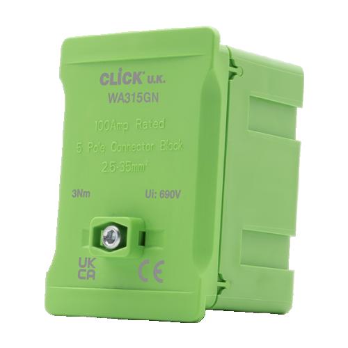 CLICK WA315 GREEN 100A SP INSULATED CONNECTION BOX