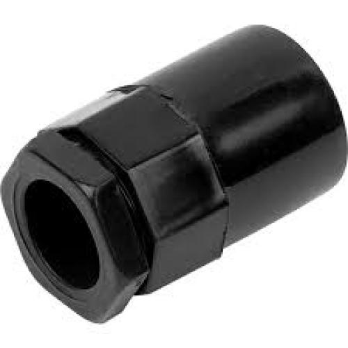 UNIVOLT AFT/MBS20BK 20MM PVC FEMALE ADAPTOR BLACK
