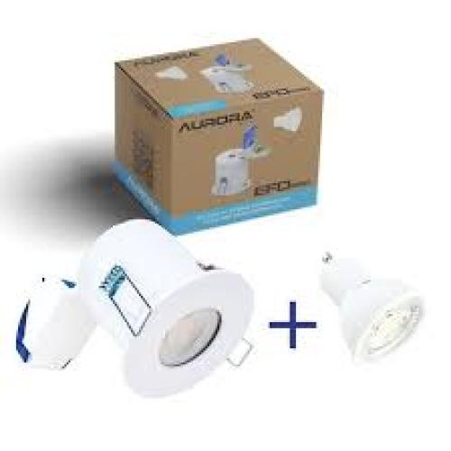 AURORA AU-DLM981CS FIRE-RATED DOWNLIGHT W/CCT GU10 LAMP