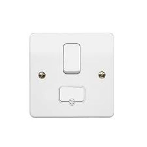 MK K330WHI LOGIC 13A DP SWITCH SPUR BASE FO