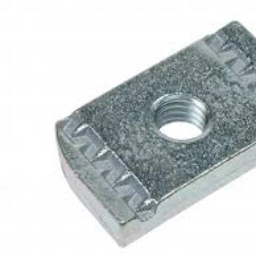 STRUT CHANNEL NUT M10 PLAIN NO SPRING BZP