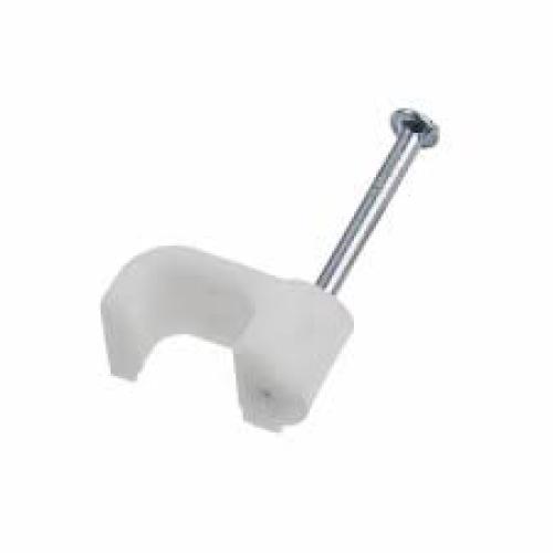 UNICRIMP QFWC4 FLAT WHITE CLIP 1-1.5MM T&E BOX OF 100
