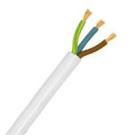 CABLE 3183Y 2.5MM 3CORE PVC FLEX WHITE 100MTR DRUM