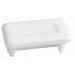 STRUT END CAP 41X21MM WHITE PVC