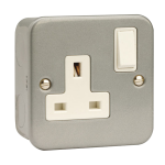 CLICK METALCLAD CL035 1G 13A DP SWITCH SOCKET