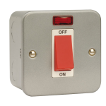 CLICK METALCLAD CL201 1G 45A DP SWITCH W/NEON