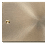 CLICK DECO VPAB061 2G BLANKPLATE ANTIQUE BRASS