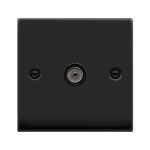 CLICK DECO VPMB065BK 1G COAX SOCKET MATT BLACK