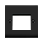 CLICK DECO VPMB311 1G 2MOD MEDIA PLATE MATT BLACK