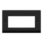 CLICK DECO VPMB312 2G 4MOD MEDIA PLATE MATT BLACK