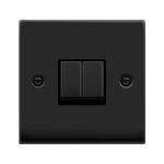 CLICK DECO VPMB412BK 2G 2W SWITCH MATT BLACK