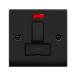 CLICK DECO VPMB752BK 13A DP SW SPUR+NEON MATT BLACK