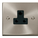 CLICK DECO VPSC038BK 1G 5A UNSW SOCKET SATIN CHROME