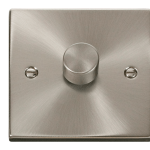CLICK DECO VPSC161 1X100W LED DIMMER SATIN CHROME