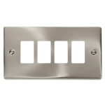 CLICK DECO VPSC20404 GRID PRO 4G FRONTPLATE SATIN CHROME