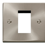 CLICK DECO VPSC310 1G 1MOD MEDIA PLATE SATIN CHROME