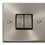 CLICK DECO VPSC412BK 2G 2W SWITCH SATIN CHROME