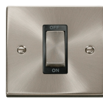 CLICK DECO VPSC500BK 1G 45A DP SWITCH SATIN CHROME