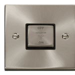 CLICK DECO VPSC520BK 3POLE FAN SWITCH SATIN CHROME