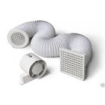 MANROSE VSF100T 100MM IN-LINE SHOWER FAN KIT W/TIMER