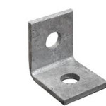 STRUT SINGLE BASE PLATE 1 HOLE L SHAPE BRACKET FB105