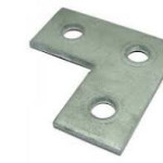 STRUT FLAT L SHAPE BRACKET 3 HOLE FB126