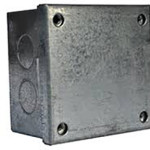 GALV ADAPTABLE BOX WITH KNOCKOUTS 100X100X50