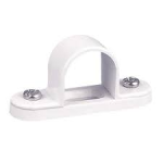 20MM METAL SPACER SADDLE WHITE POWDER COATED
