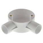 UNIVOLT CB20/AWH 20MM PVC ANGLE BOX WHITE