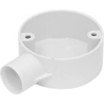 UNIVOLT CB20/1WH 20MM PVC END BOX WHITE